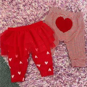 carters valentines pants set
